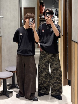 「SALOMON（サロモン）の【SALOMON/サロモン】XA PRO 3D V9G/スニーカー（Sneakers、ブラック系）」を使った、omu0324さん（メンズ）の春コーディネート
