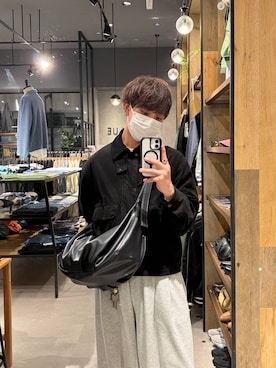 「RAGEBLUE（レイジブルー）のアイテム（ブルゾン）」を使った、omu0324さん（メンズ・173cm）の春コーディネート