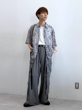 「RAGEBLUE（レイジブルー）のStainless Assort Chain Neckless / ステンレスアソートチェーンネックレス（ネックレス、その他）」を使った、omu0324さん（メンズ）の夏コーディネート