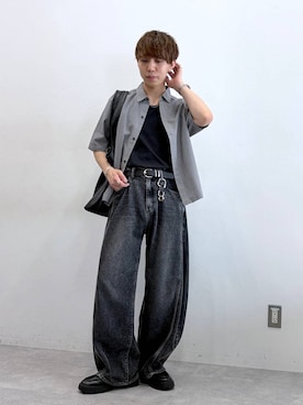 「RAGEBLUE（レイジブルー）のStainless Assort Chain Neckless / ステンレスアソートチェーンネックレス（ネックレス、その他）」を使った、omu0324さん（メンズ）の夏コーディネート