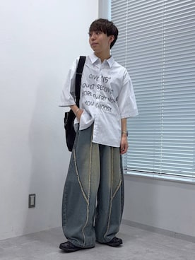 「RAGEBLUE（レイジブルー）のアイテム（アクセサリー）」を使った、omu0324さん（メンズ・173cm）の夏コーディネート