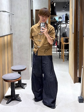 「RAGEBLUE（レイジブルー）の【MADE IN JAPAN】牛革キーリング（キーホルダー、オレンジ系）」を使った、omu0324さん（メンズ）の夏コーディネート