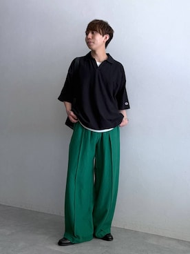「RAGEBLUE（レイジブルー）のStainless Assort Chain Neckless / ステンレスアソートチェーンネックレス（ネックレス、その他）」を使った、omu0324さん（メンズ）の夏コーディネート