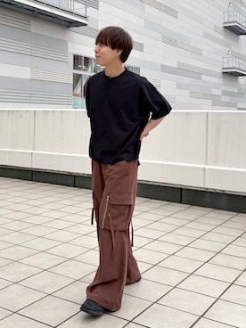 「SALOMON（サロモン）の【SALOMON/サロモン】XA PRO 3D V9G/スニーカー（Sneakers、ブラック系）」を使った、omu0324さん（メンズ）の春コーディネート