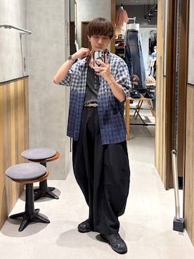 「RAGEBLUE（レイジブルー）のStainless Assort Chain Neckless / ステンレスアソートチェーンネックレス（ネックレス）」を使った、omu0324さん（メンズ・173cm）の夏コーディネート