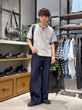 「RAGEBLUE（レイジブルー）のStainless Assort Chain Neckless / ステンレスアソートチェーンネックレス（ネックレス）」を使った、omu0324さん（メンズ・173cm）の夏コーディネート