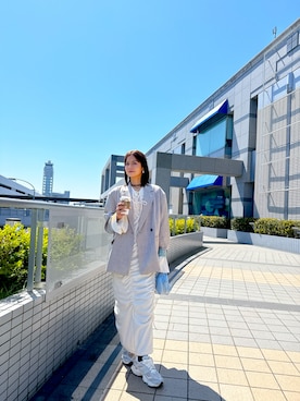 「Ameri（アメリ）のアイテム」を使った、ayaka7ninnomamaさん（レディース・162cm）の春コーディネート