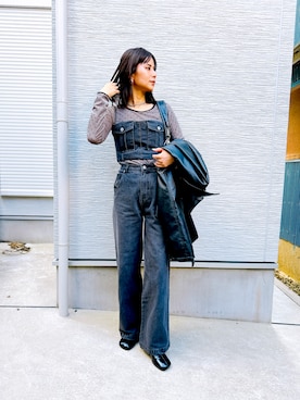 「Ameri（アメリ）のアイテム」を使った、ayaka7ninnomamaさん（レディース・162cm）の春コーディネート