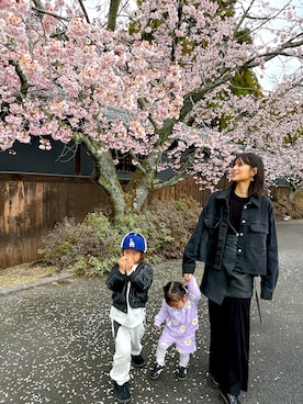 「AIC.（エーアイシー）のアイテム」を使った、ayaka7ninnomamaさん（レディース・162cm）の春コーディネート