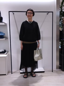 「MILOS（ミロス）のアイテム」を使った、まちこさん（レディース・169cm）の春コーディネート