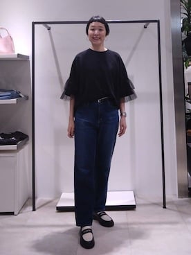 「SOUP（スープ）のアイテム（トップス）」を使った、まちこさん（レディース・169cm）の春コーディネート