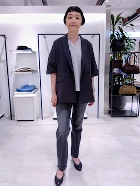 「UNTITLED（アンタイトル）のアイテム」を使った、まちこさん（レディース・169cm）の夏コーディネート