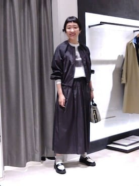 「UNTITLED（アンタイトル）のアイテム（ブルゾン）」を使った、まちこさん（レディース・169cm）の春コーディネート