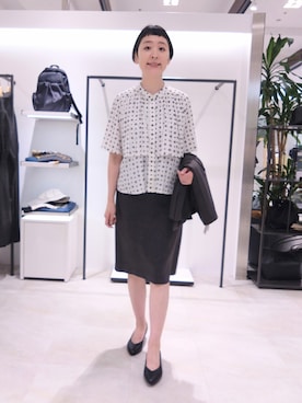 「UNTITLED（アンタイトル）のアイテム」を使った、まちこさん（レディース・169cm）の夏コーディネート