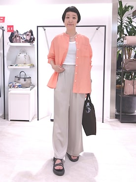 「UNTITLED（アンタイトル）のアイテム」を使った、まちこさん（レディース・169cm）の夏コーディネート