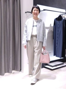 「UNTITLED（アンタイトル）のアイテム（バッグ）」を使った、まちこさん（レディース・169cm）の冬コーディネート