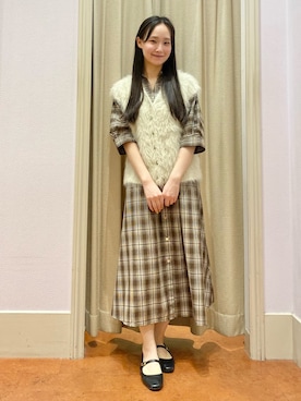 「grove（グローブ）のアイテム」を使った、あい梨さん（レディース・157cm）の秋コーディネート