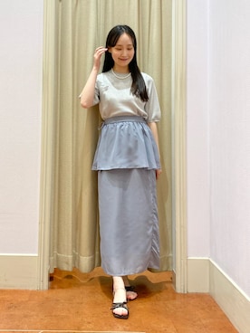 「grove（グローブ）のアイテム」を使った、あい梨さん（レディース・157cm）の夏コーディネート