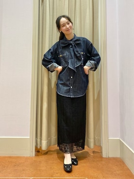 「Lee（リー）のアイテム（トップス）」を使った、あい梨さん（レディース・157cm）の秋コーディネート