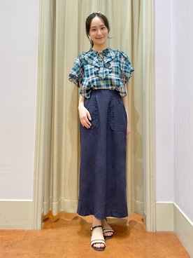 「grove（グローブ）のアイテム」を使った、あい梨さん（レディース・157cm）の夏コーディネート