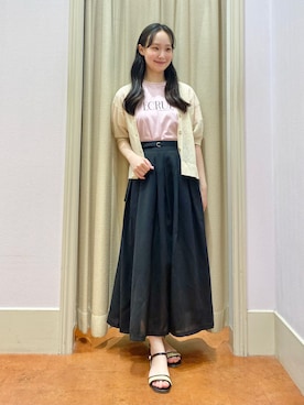 「grove（グローブ）のアイテム」を使った、あい梨さん（レディース・157cm）の夏コーディネート