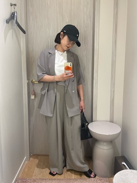 「GALENA（LOUNGEDRESS）（ガレナ）のアイテム」を使った、na_miiさん（レディース・156cm）の夏コーディネート