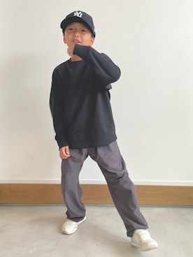 「ナイロンパンツ」｜ayatakeさん（キッズ・130cm）の秋コーディネート