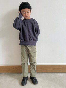 「FREAK'S STORE（フリークスストア）のアイテム（パンツ）」を使った、ayatakeさん（キッズ・120cm）の冬コーディネート