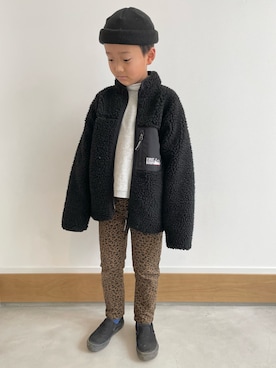 「FREAK'S STORE（フリークスストア）のアイテム（パンツ）」を使った、ayatakeさん（キッズ・120cm）の冬コーディネート