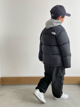 「ノースフェイス」｜「アイテム（その他アウター）」を使った、ayatakeさん（キッズ・130cm）の秋コーディネート