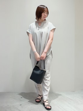 「OPAQUE.CLIP（オペークドットクリップ）のアイテム（サンダル）」を使った、haru0o74さん（レディース・155cm）の夏コーディネート