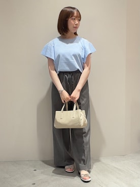 「OPAQUE.CLIP（オペークドットクリップ）のアイテム（サンダル）」を使った、haru0o74さん（レディース・154cm）の夏コーディネート