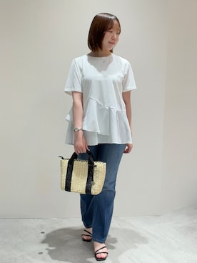 「OPAQUE.CLIP（オペークドットクリップ）のアイテム（サンダル）」を使った、haru0o74さん（レディース・155cm）の夏コーディネート