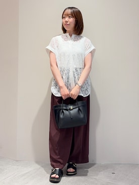 「OPAQUE.CLIP（オペークドットクリップ）のアイテム（サンダル）」を使った、haru0o74さん（レディース・155cm）の夏コーディネート