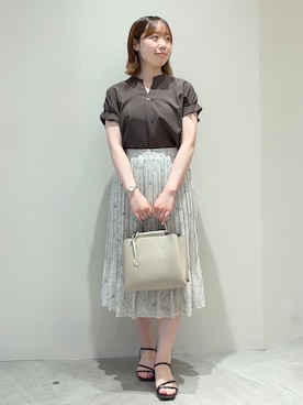 「OPAQUE.CLIP（オペークドットクリップ）のアイテム（サンダル）」を使った、haru0o74さん（レディース・154cm）の夏コーディネート