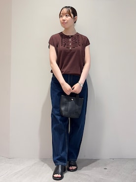 「OPAQUE.CLIP（オペークドットクリップ）のアイテム（サンダル）」を使った、haru0o74さん（レディース・155cm）の夏コーディネート
