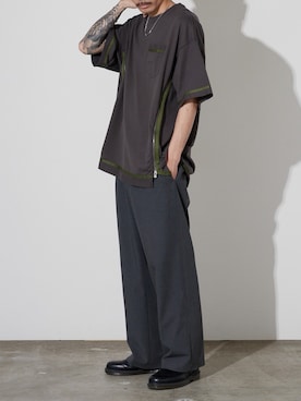 「FACETASM（ファセッタズム）のアイテム」を使った、koushiroさん（メンズ・176cm）の春コーディネート