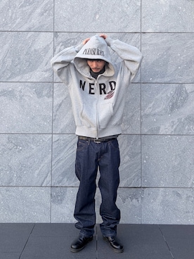 「PLEASURES（プレジャー）のアイテム」を使った、koushiroさん（メンズ・176cm）の冬コーディネート