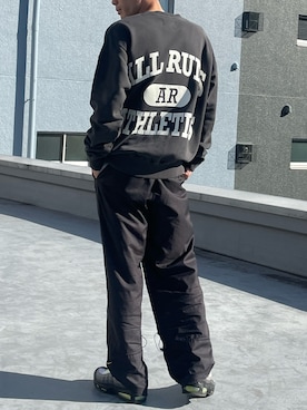 「ALL RUNS（オールランズ）のアイテム」を使った、koushiroさん（メンズ・176cm）の冬コーディネート