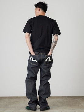 「GILDAN（ギルダン）のアイテム」を使った、koushiroさん（メンズ・176cm）の春コーディネート