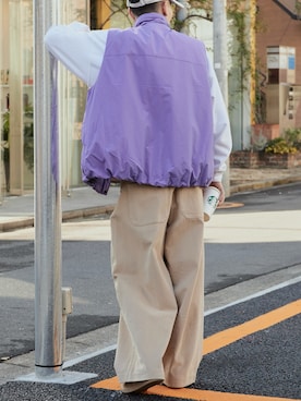 「アイテム（ベスト）」を使った、koushiroさん（メンズ・176cm）の冬コーディネート