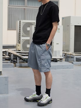 「NIKE（ナイキ）のアイテム（パンツ）」を使った、koushiroさん（メンズ・176cm）の春コーディネート