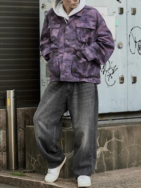 「アイテム（カバーオール）」を使った、koushiroさん（メンズ・176cm）の冬コーディネート