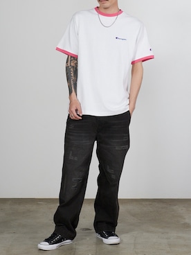 「CONVERSE SKATEBOARDING（コンバーススケートボーディング）のアイテム」を使った、koushiroさん（メンズ・176cm）の春コーディネート