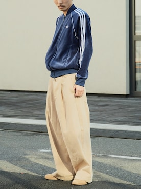 「アイテム（ジャージ）」を使った、koushiroさん（メンズ・176cm）の冬コーディネート