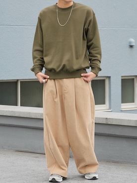 「CROSS & STITCH（クロスステッチ）のアイテム」を使った、koushiroさん（メンズ・176cm）の冬コーディネート