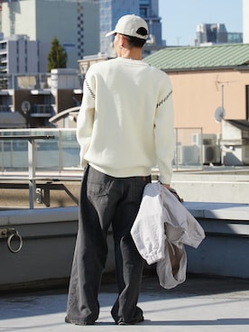 「アイテム（ナイロンジャケット）」を使った、koushiroさん（メンズ・176cm）の冬コーディネート