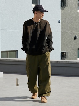 「Theater code（シアターコード）のアイテム」を使った、koushiroさん（メンズ・176cm）の冬コーディネート