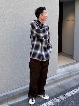 「Dickies（ディッキーズ）のアイテム」を使った、koushiroさん（メンズ・176cm）の冬コーディネート