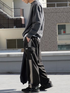 「PLEASURES（プレジャー）のアイテム」を使った、koushiroさん（メンズ・176cm）の冬コーディネート